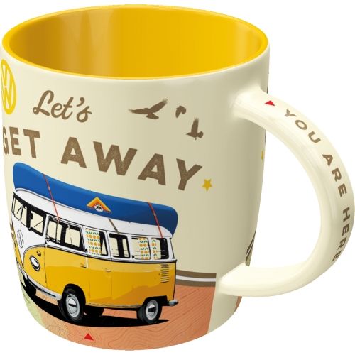 "Let's Get Away" Ceramic Coffee Mug