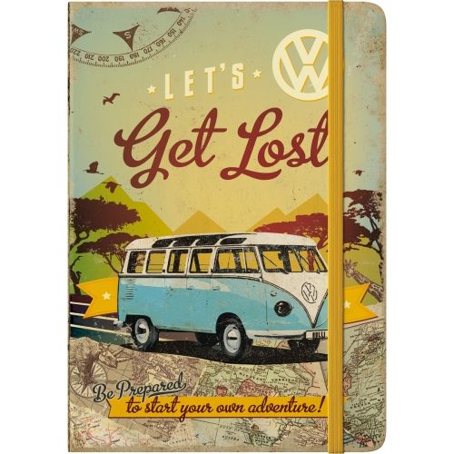 "VW Lets Get Lost" A5 128 Pages Notebook