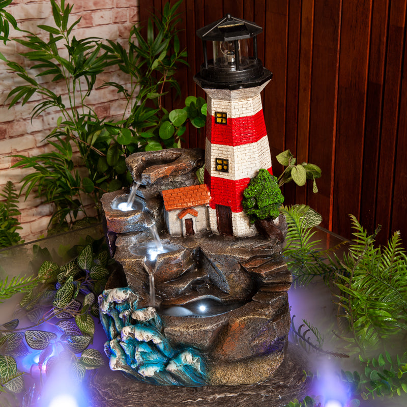 Lighthouse Quarters Patio Water Fountain