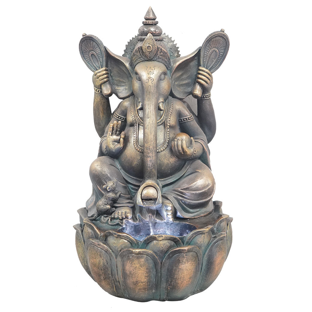 Majestic Ganesha Patio Water Fountain