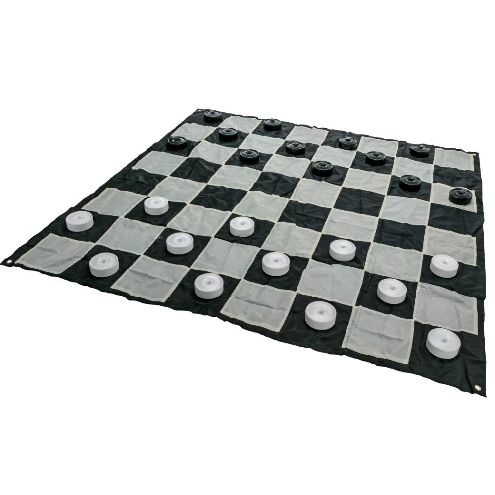 Mega Outdoor Checkers Game W/ Mat 1.5x1.5m