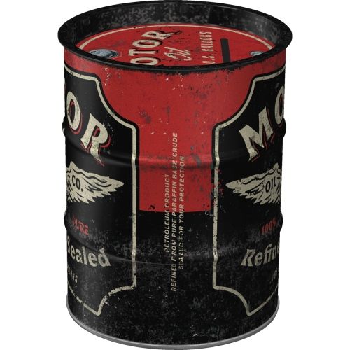 "Motor Oil" Oil Barrel Money Box