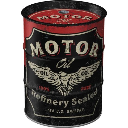 "Motor Oil" Oil Barrel Money Box