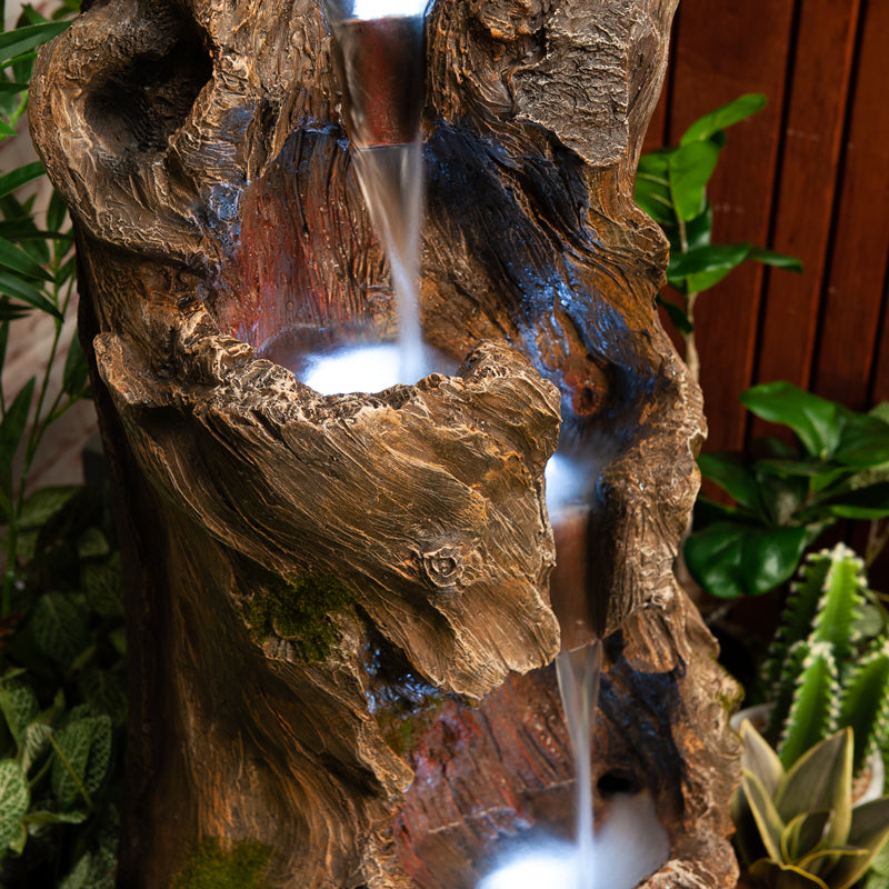 Natural Tree Trunk Water Fountain