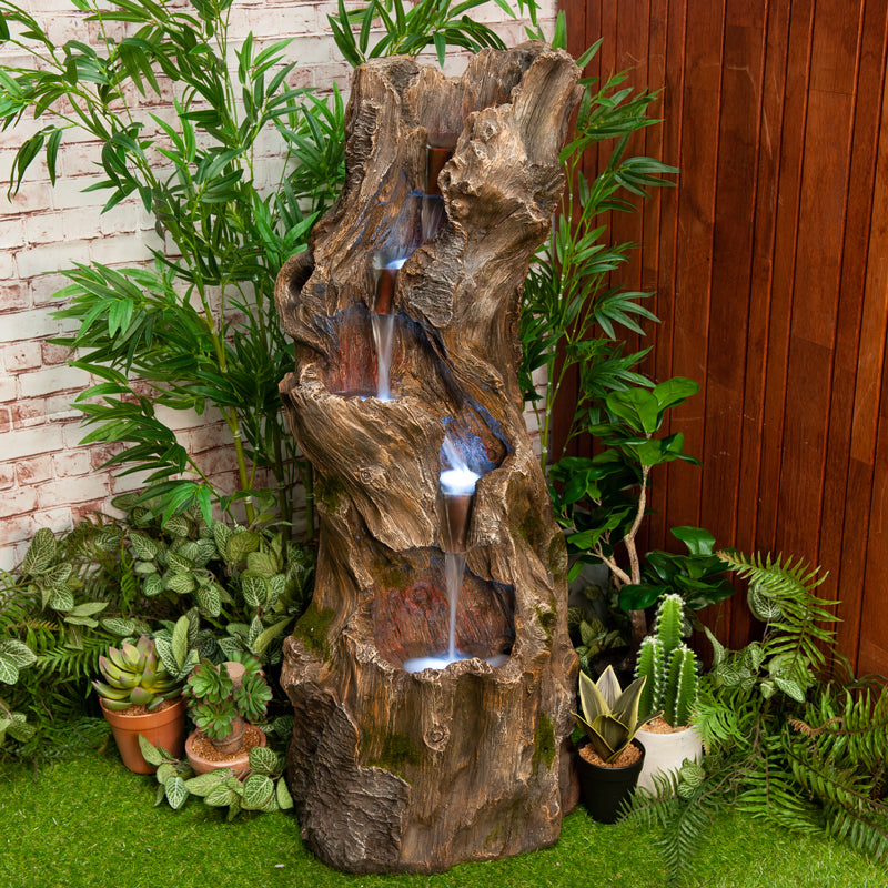 Natural Tree Trunk Water Fountain