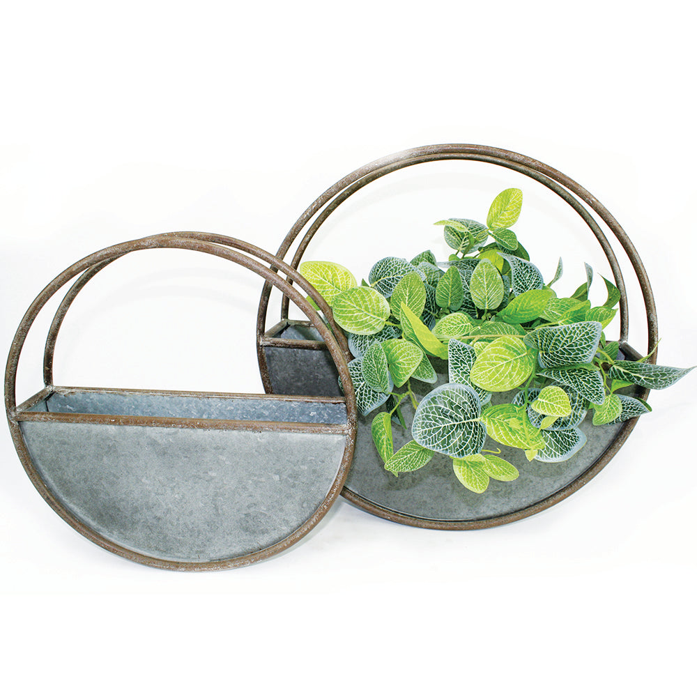 Nested Floating Elemental Wall Planters Set of 2