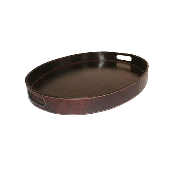 Oval Decorative Leather Tray (Available in 4 Colors)