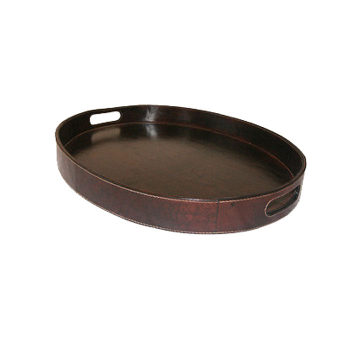 Oval Decorative Leather Tray (Available in 4 Colors)