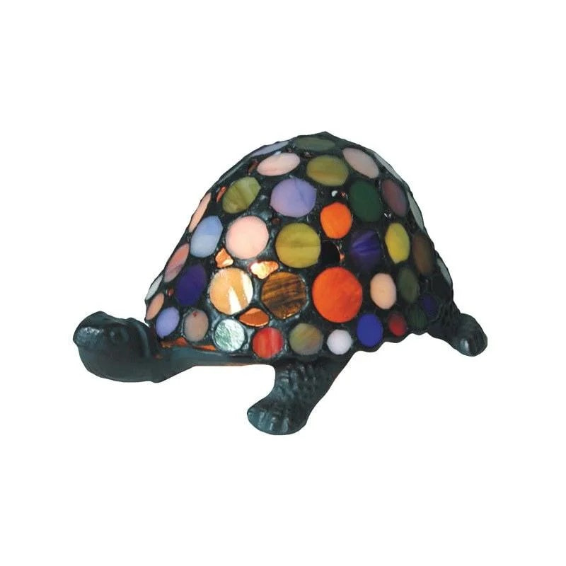 Polka Dot Turtle Tiffany Shade Table Lamp