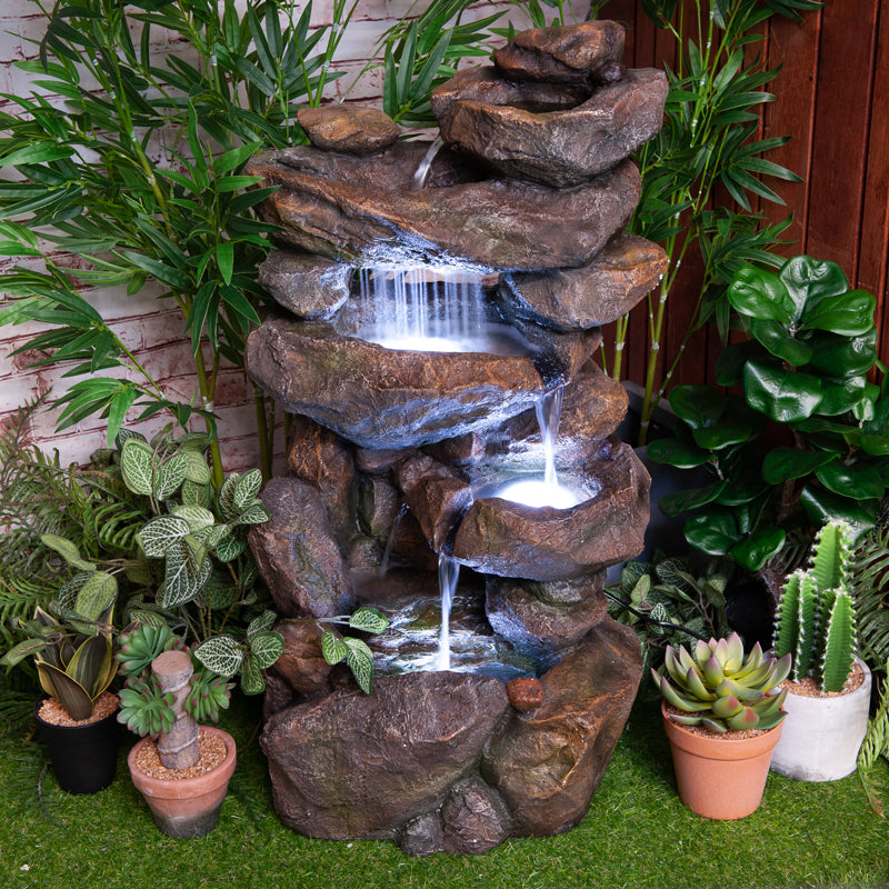 Rocky Landscape Garden Water Fountain