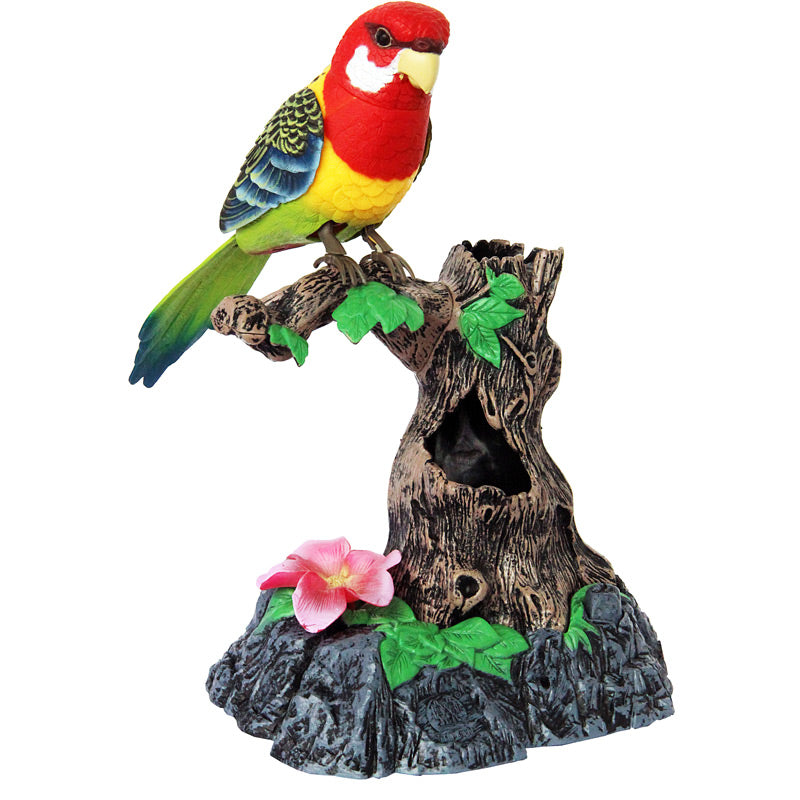 Talking Rosella Bird Home Decor