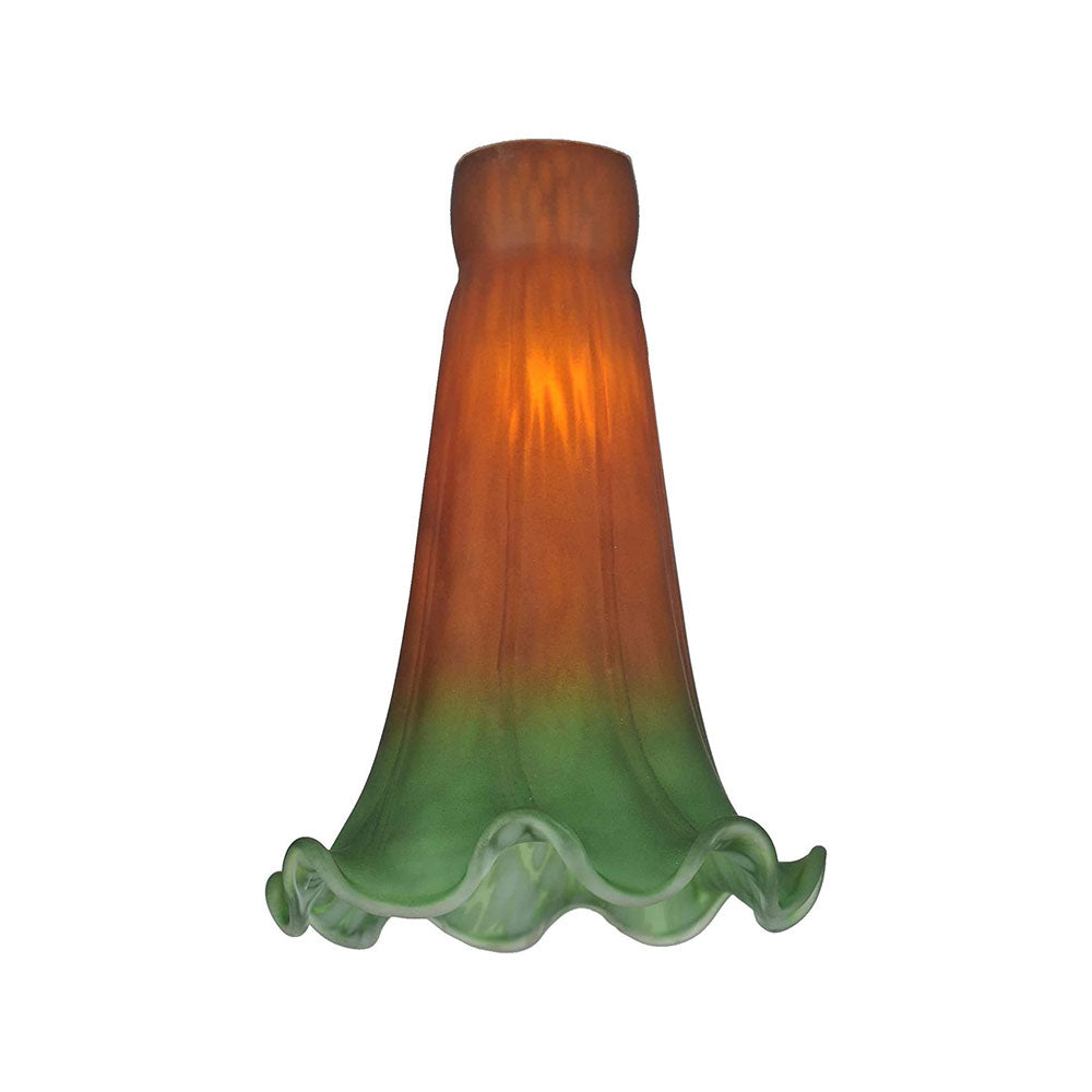 Single Lily Flower Tiffany Shade Table Lamp (Available in 7 Colors)