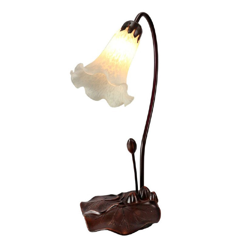 Single Lily Flower Tiffany Shade Table Lamp (Available in 7 Colors)