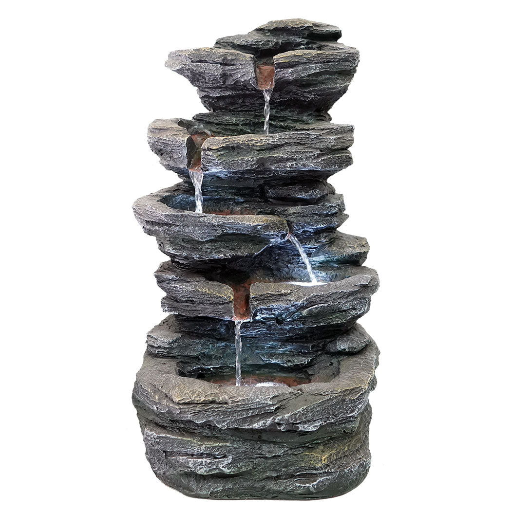 Stacked Stones Garden Water Fountain