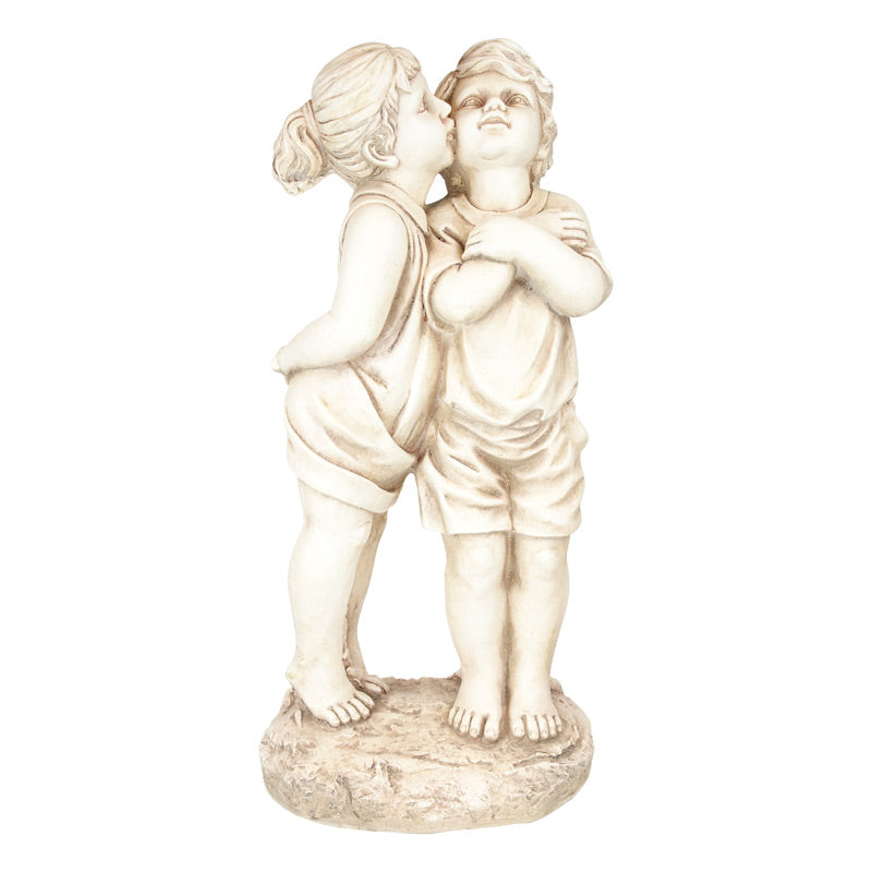 Tip Toe Kissing Kids Statue