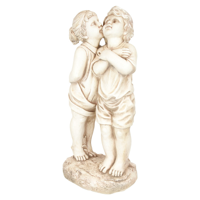 Tip Toe Kissing Kids Statue