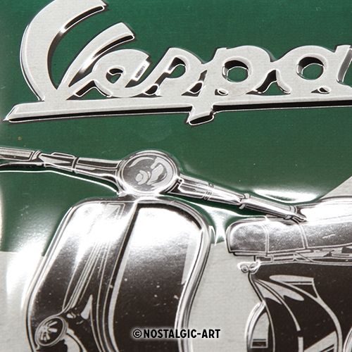 Vespa - The Italian Classic Metal Sign (Available in 2 Sizes)