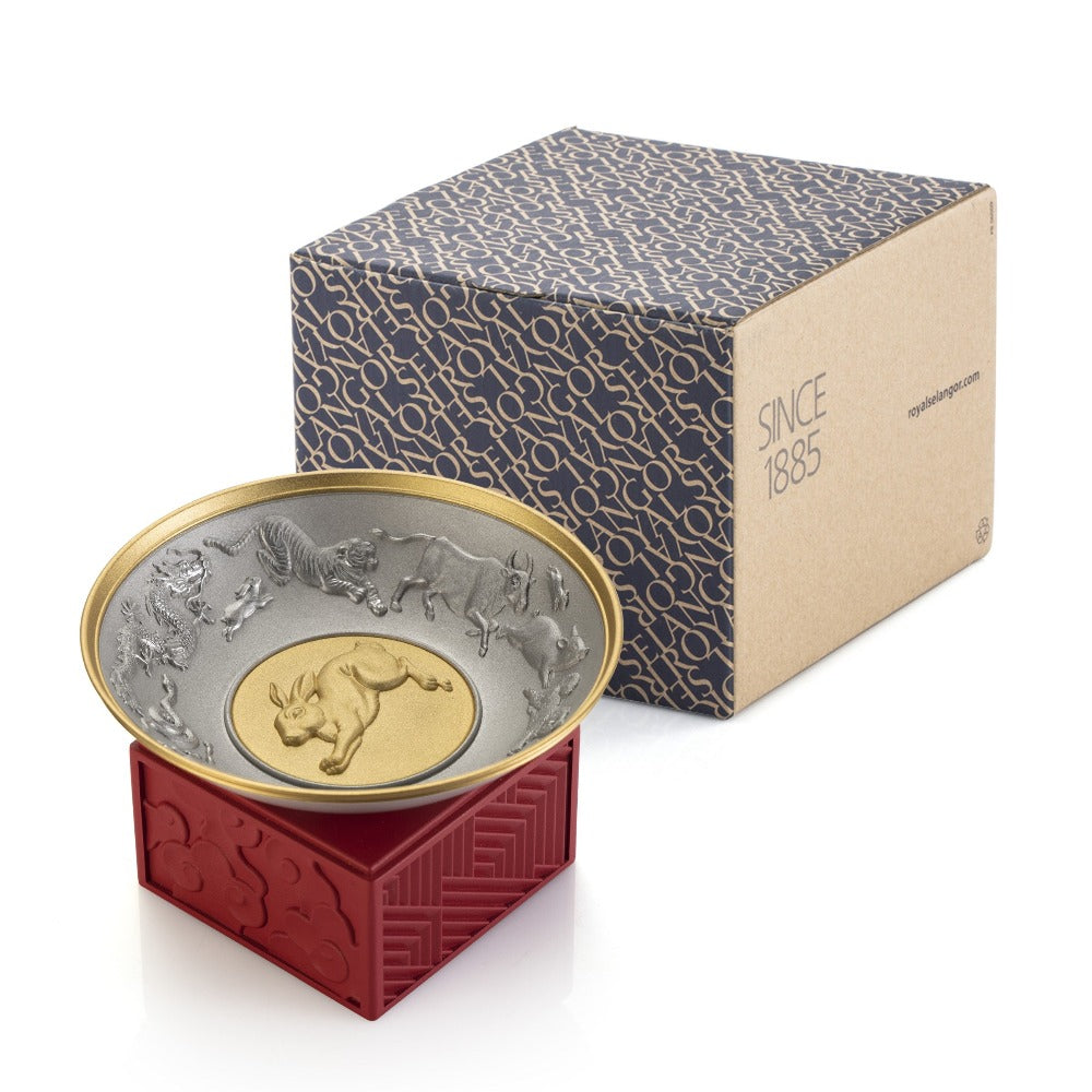 Royal Selangor 2023 Year of the Rabbit Wealth Bowl - Pewter