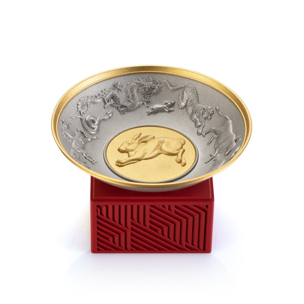 Royal Selangor 2023 Year of the Rabbit Wealth Bowl - Pewter