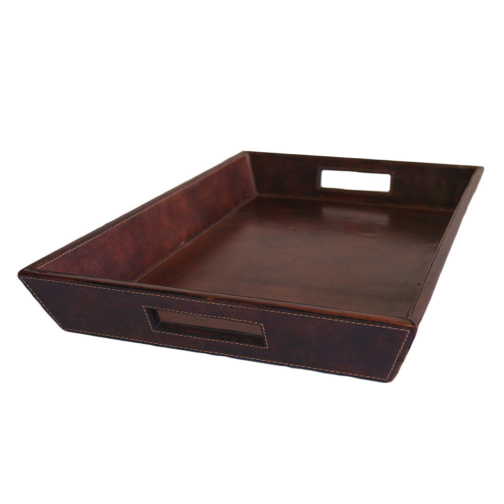 Wider Rectangle Leather Tray (Available in 2 Colors)