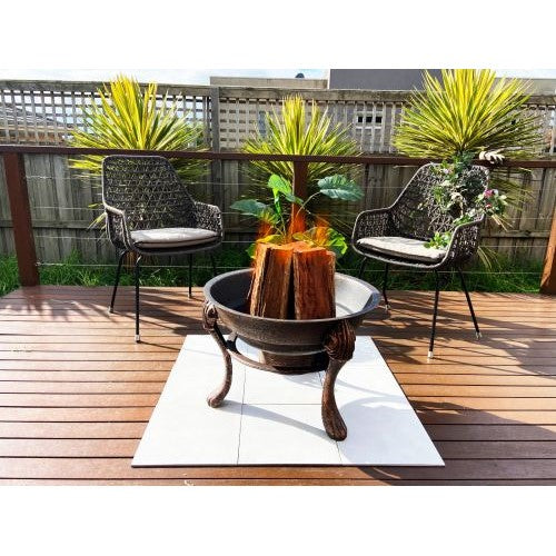 Wildfire Cast Iron BBQ Fire Pit With Lid