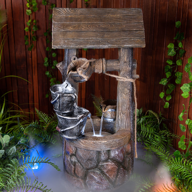 Wishing Well Patio Water Fountain