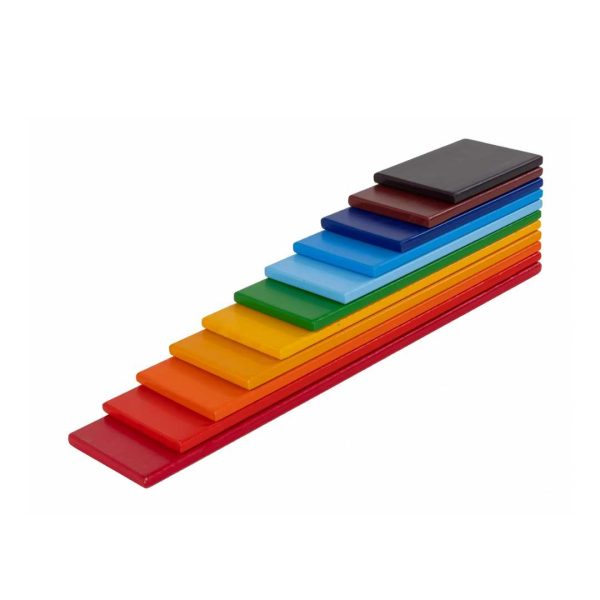 Colorful Wooden Rainbow Planks for Kids