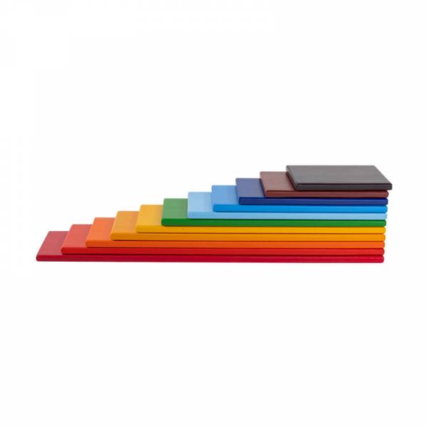 Colorful Wooden Rainbow Planks for Kids