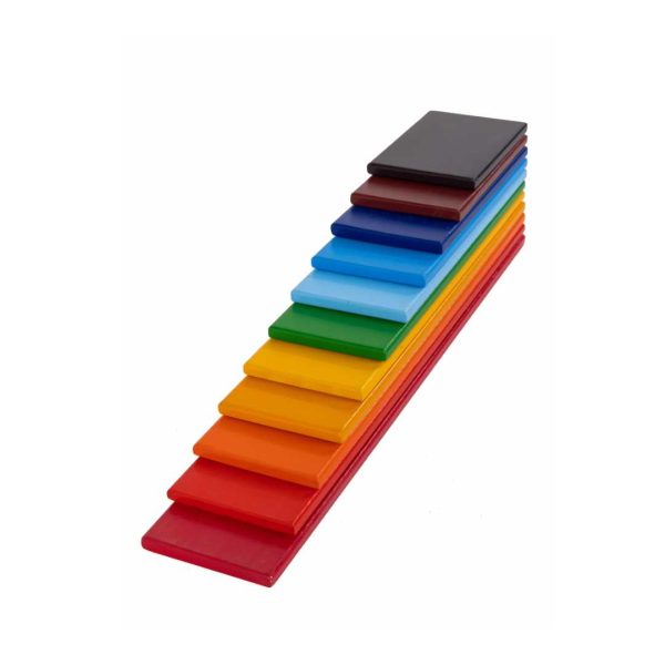 Colorful Wooden Rainbow Planks for Kids