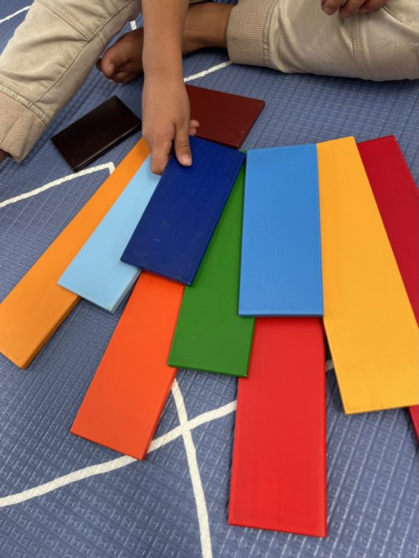 Colorful Wooden Rainbow Planks for Kids