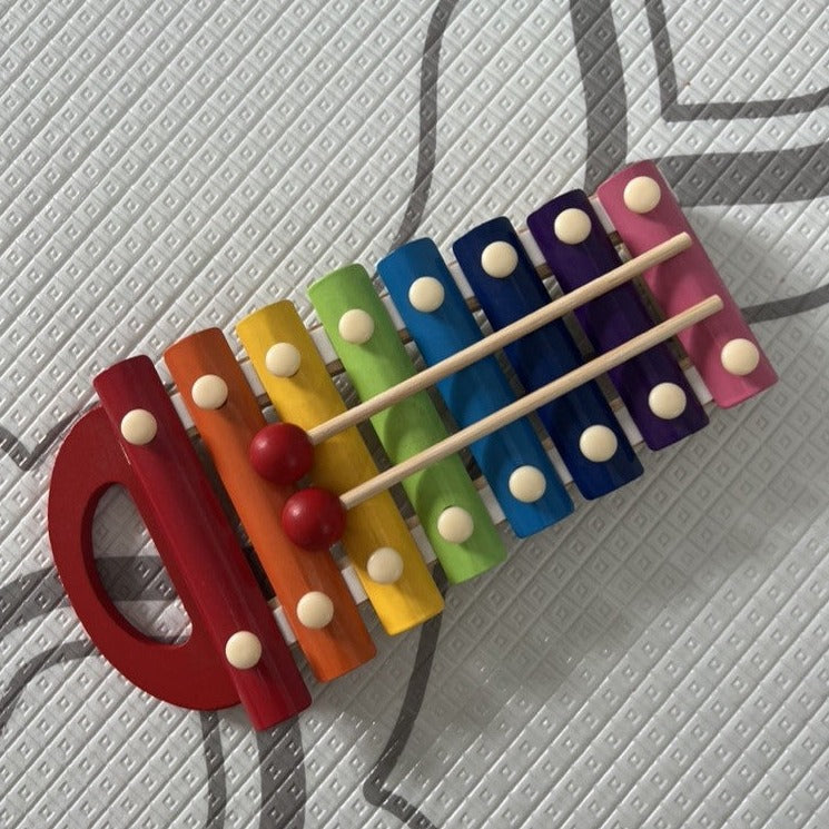 Colourful Musical Xylophone with Wooden Mallets