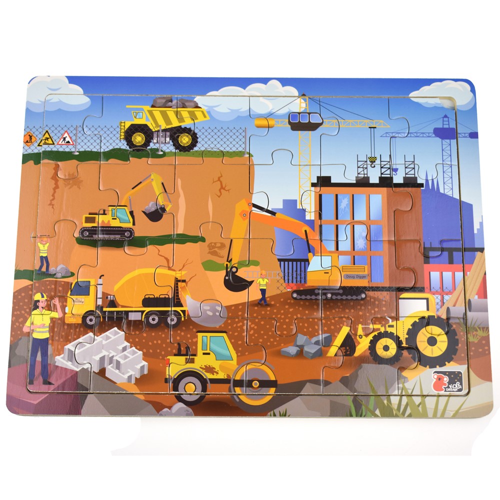 24 Pcs Construction Site Jigsaw Puzzle