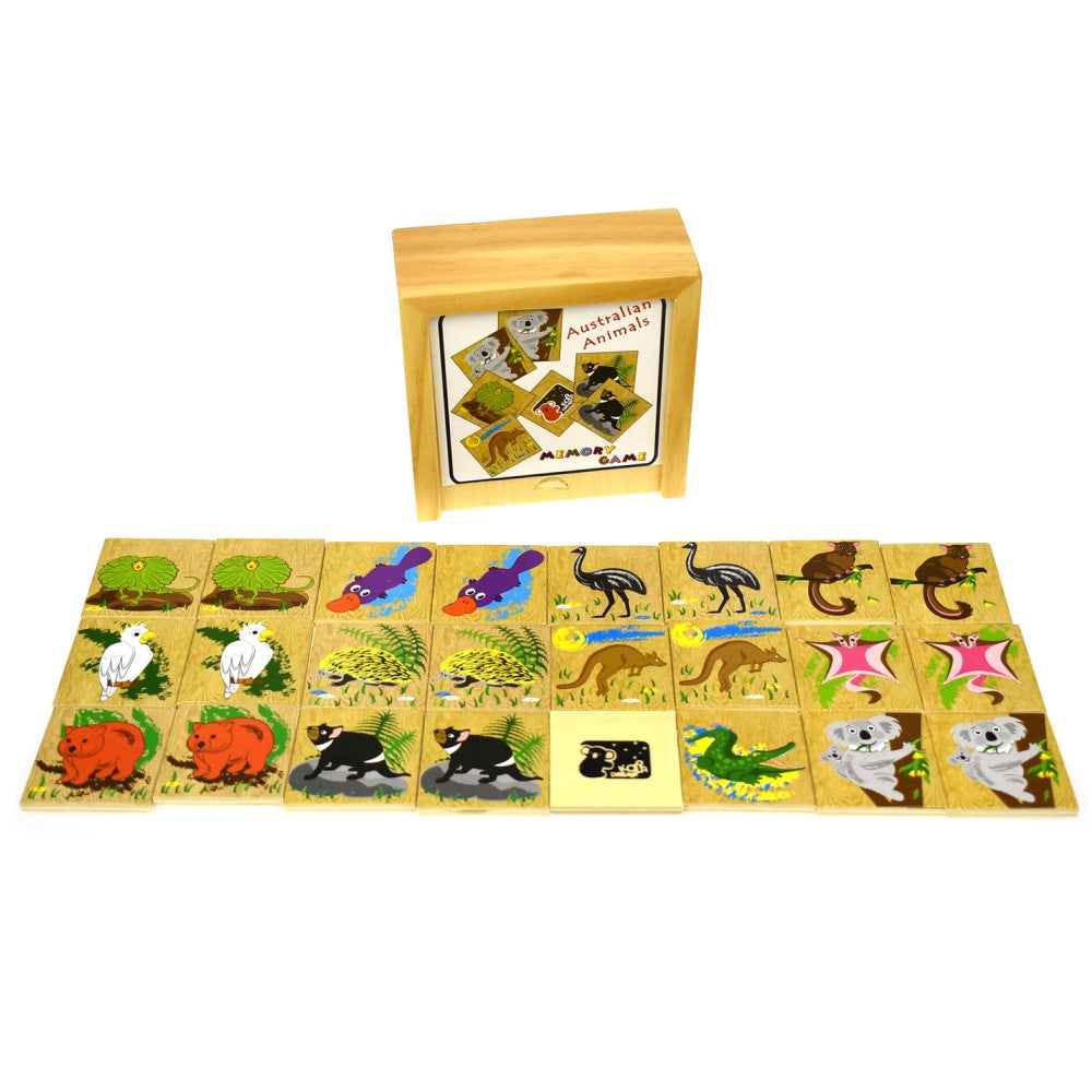 Australian Animals Memory Card Game