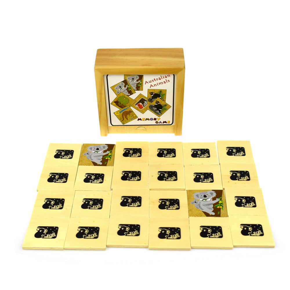 Australian Animals Memory Card Game