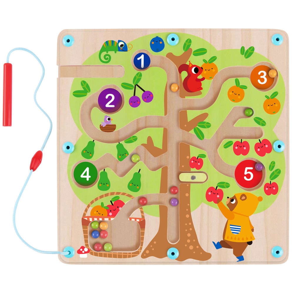 Counting Fruit Ball Maze Tree Toy