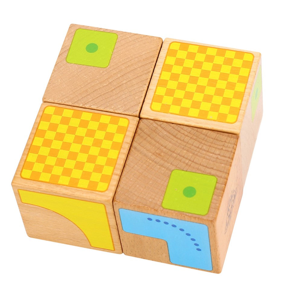 Toddlers Wooden Block Pattern Puzzle Game