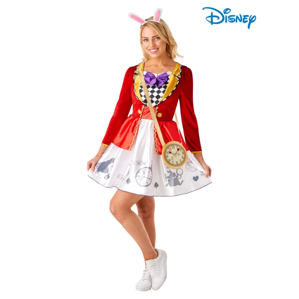 White Rabbit Alice In Wonderland Women's Costumes (Available in 3 Sizes)