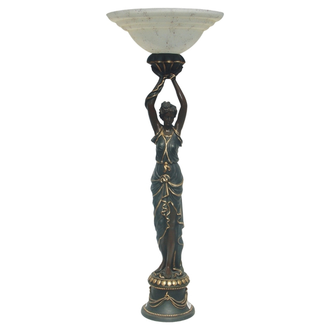 Egyptian Lady Upright Floor Lamp