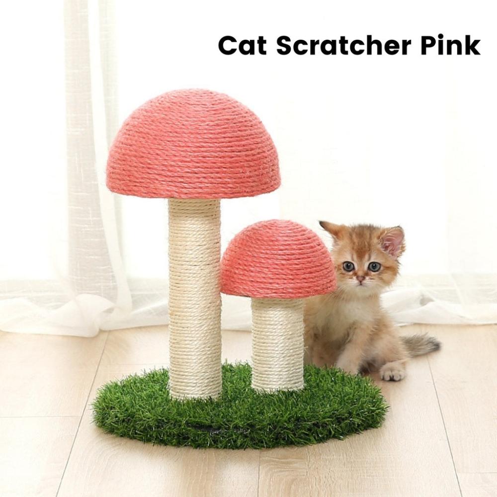 Mushroom Cat Scratcher (36cm Pink)