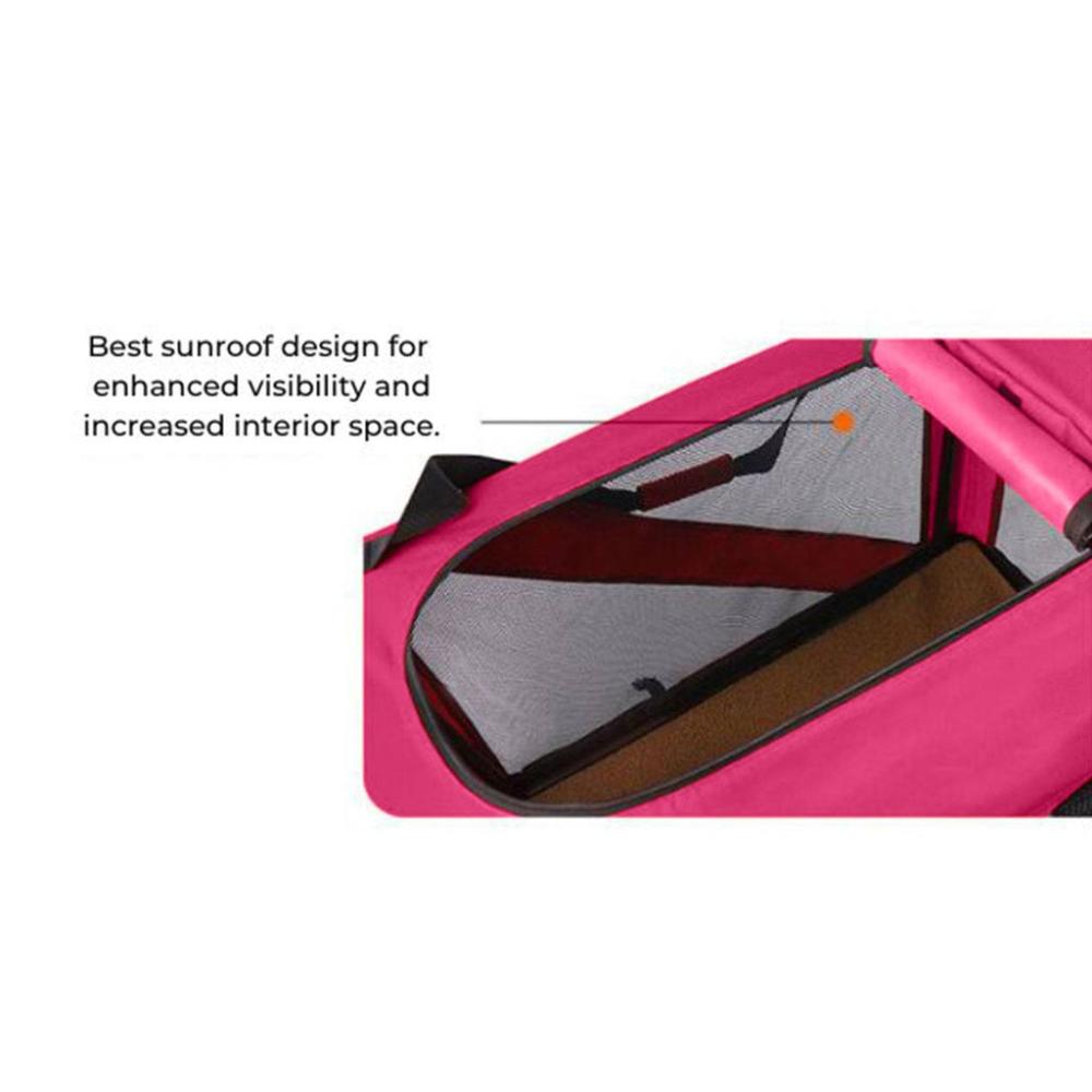 Light Weight Portable Pet Carrier - XL Size (Pink)