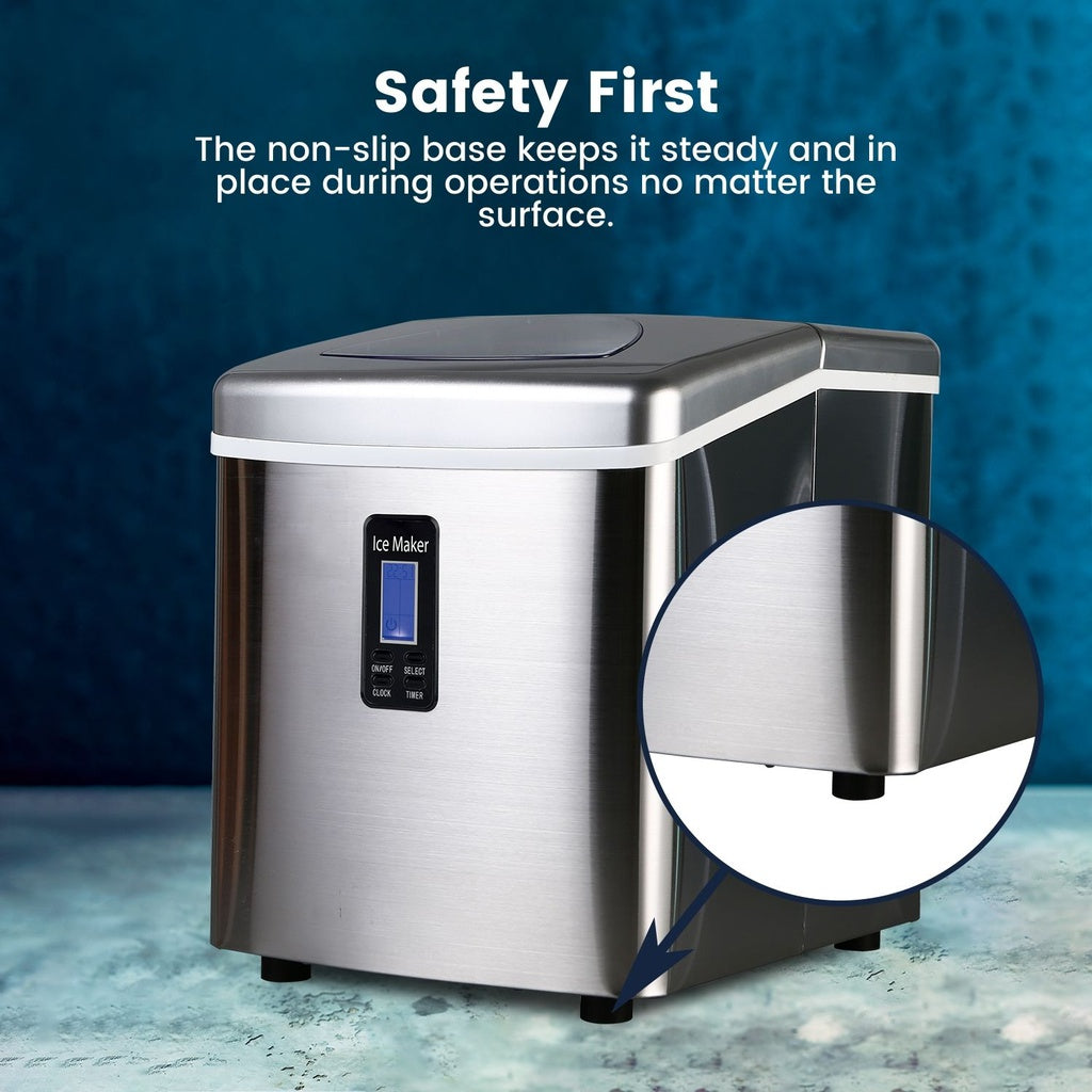 Stainless Steel Ice Maker Machine - 3.2L