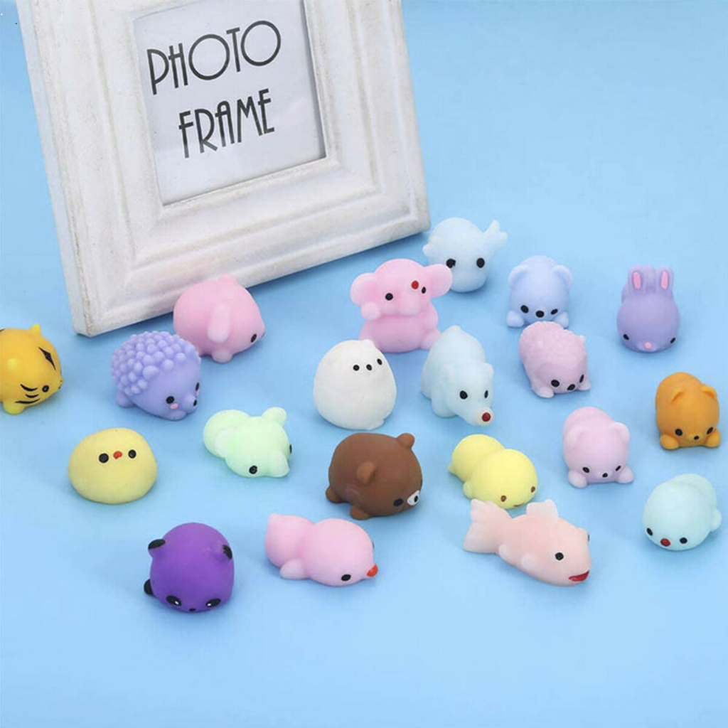 Mochi Squishy Toy 64pcs for Kids Party Favors