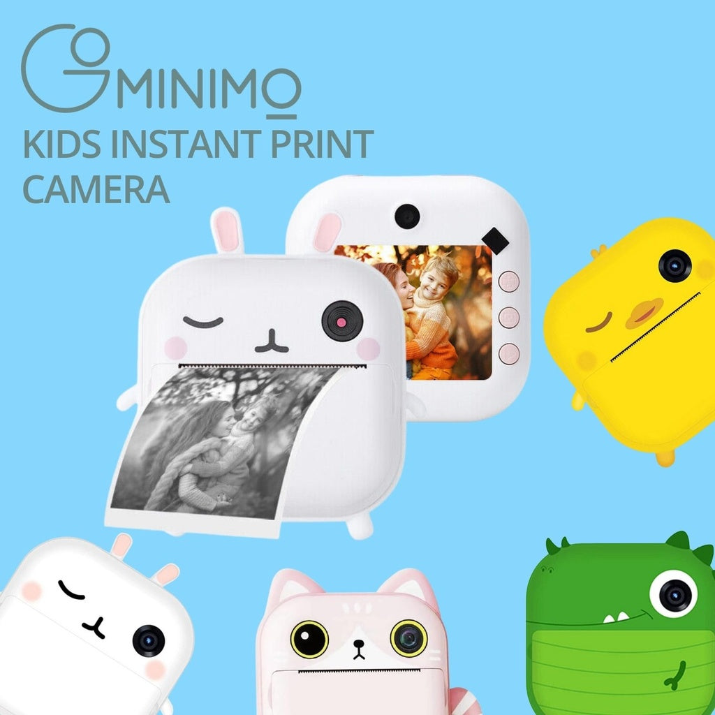 Instant Print Camera for Kids- 32GB TF Card (Rabbit)