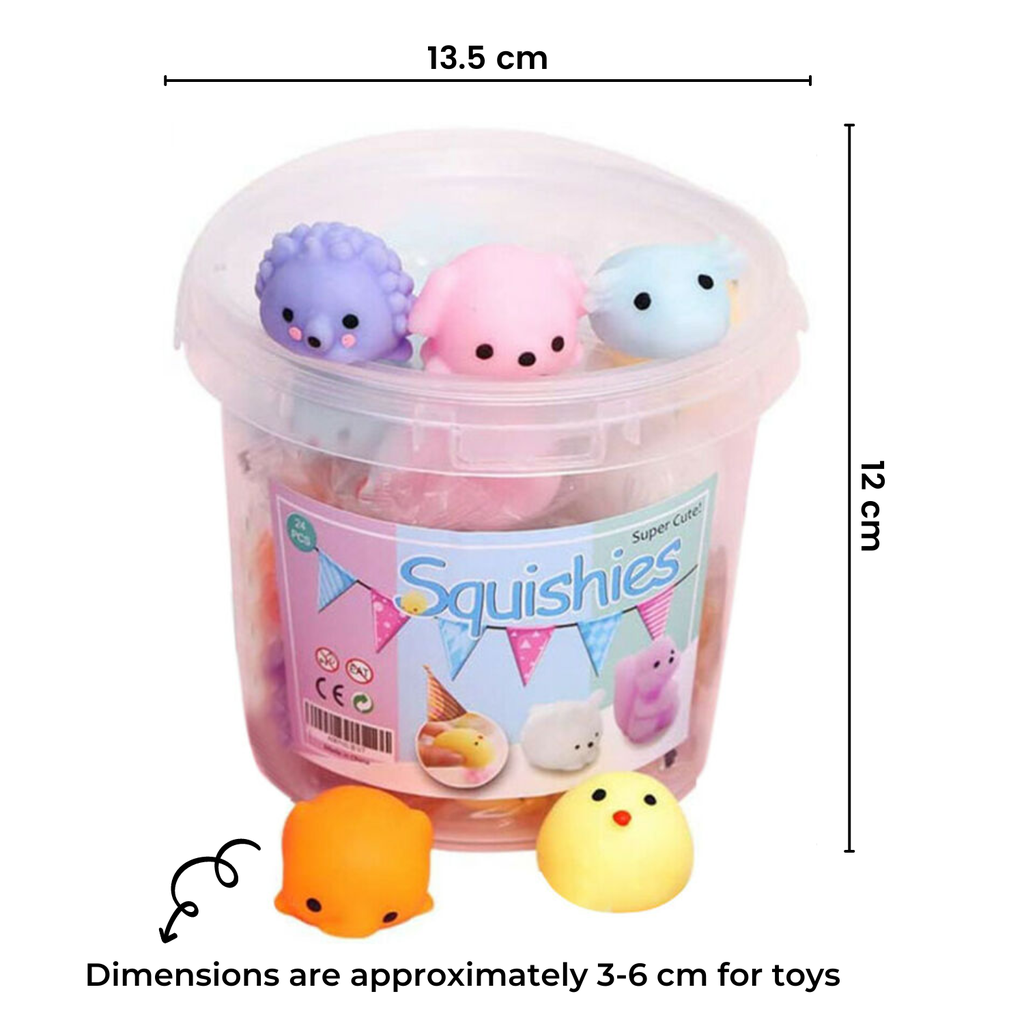 Mochi Squishy Toy 64pcs for Kids Party Favors