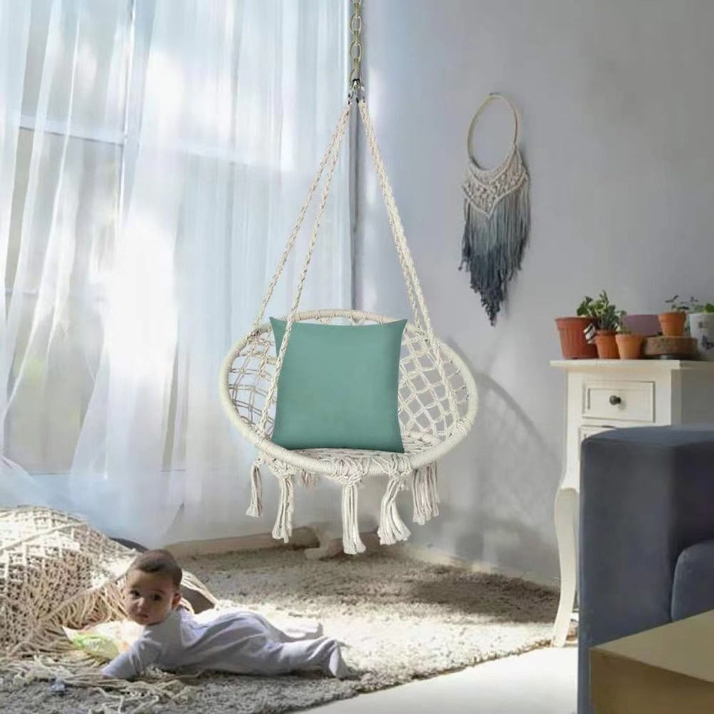 Hammock Chair Macrame Hanging Swing - 120cms