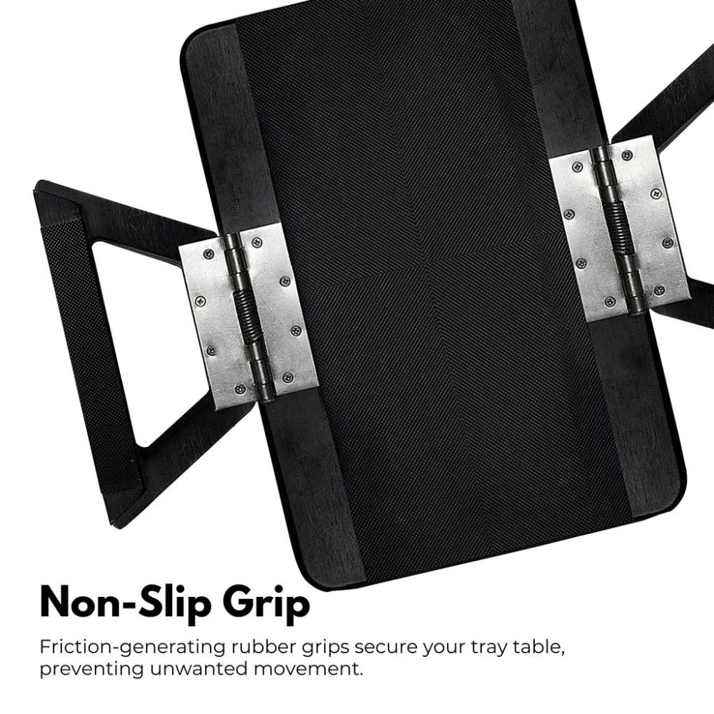 Portable Sofa Arm Tray for Wide Couches - Black