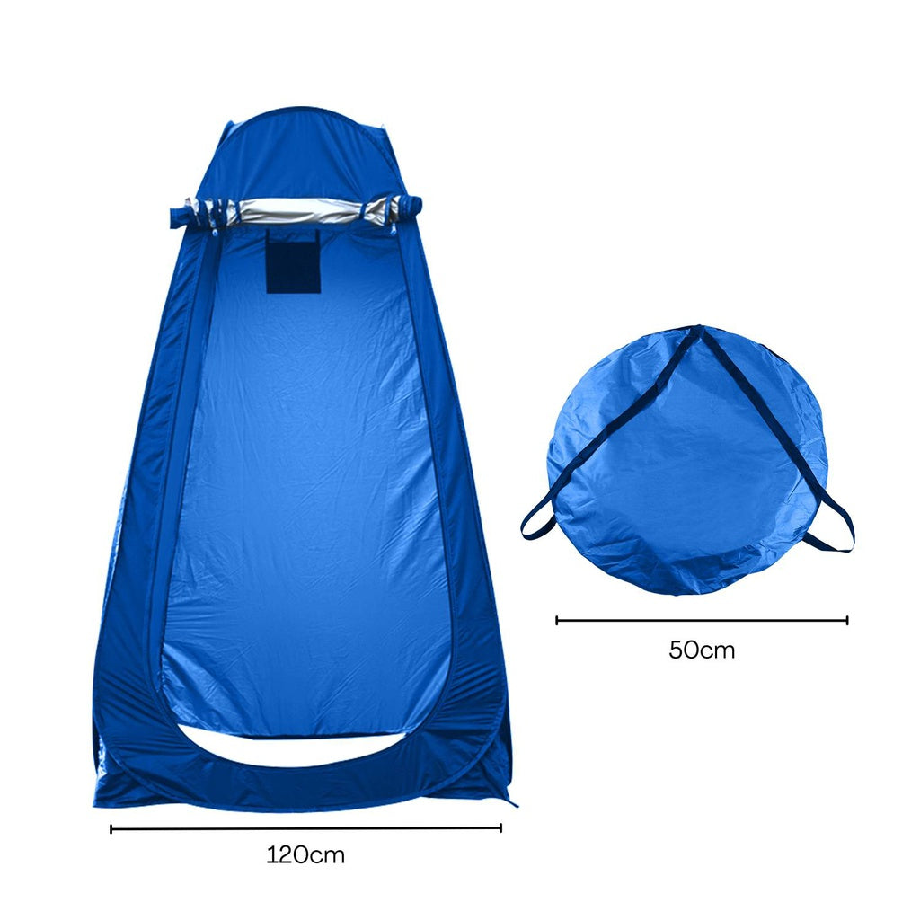 Shower Tent with 2 Window (Dark Blue)