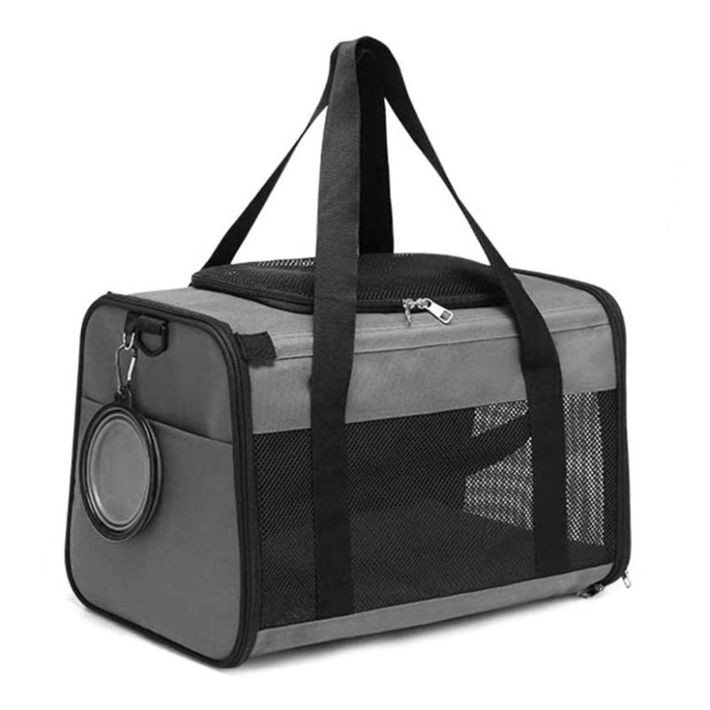 Adjustable Portable Pet Carrier-M Size (Grey)