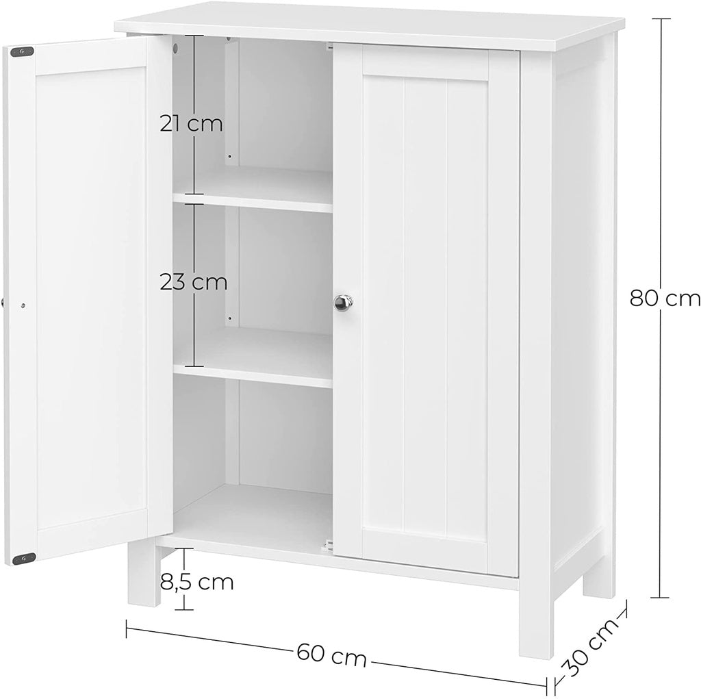 Royal Floor Cabinet with 2 Doors - White