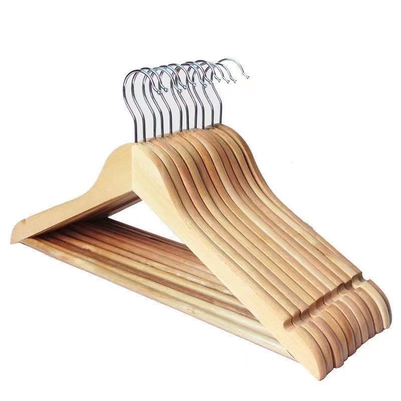 Wooden Coat Hanger with Smooth Surface (50pcs)